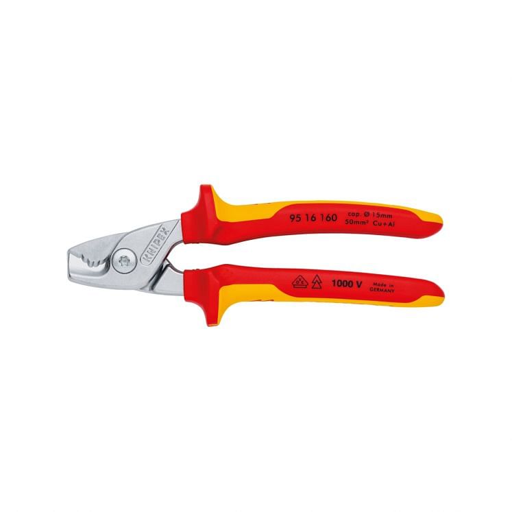 KNIPEX 95 16 160 CABLE SHEARS VDE INSULATED 1000 VOLT