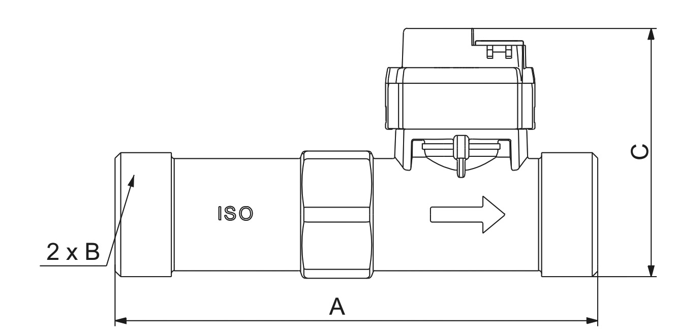 Flosense - 1 Circuito Caudal/Temperatura/Pressão