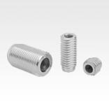 LATERAL SPRING PLUNGER SPRING FORCE, WITH THREADED SLEEVE
