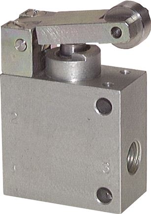 Válvulas de rolo de 3 vias e válvulas de alavanca de botão, serviço pesado
