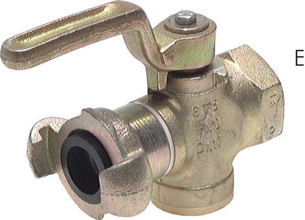 Válvulas de bujão de torneira com acoplamentos de compressor (DIN 3486), 42 mm
