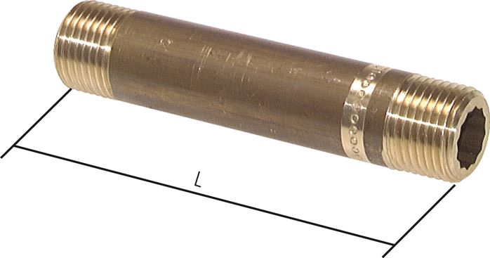 Bico de tubo duplo semelhante ao EN 10241 (DIN 2982), até 50 bar