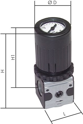 Reguladores de manômetro - Multifix, até 2100 l-min