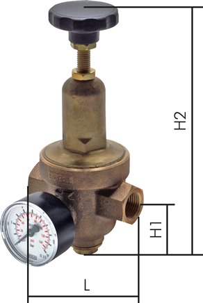 Redutores de pressão para gases e líquidos, até 40 bar