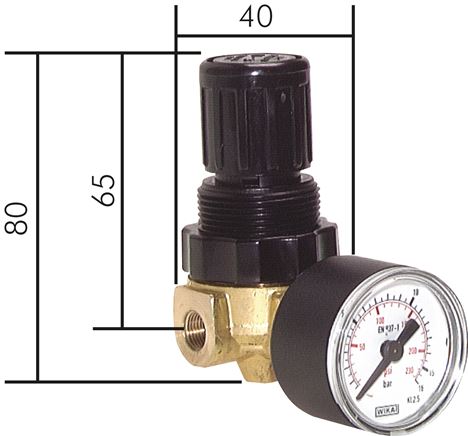 Redutores de pressão para água e ar - Mini, 340 l-min