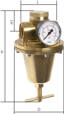 Redutores de pressão para água e ar - Padrão-HD, PN 40