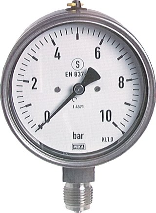 Manómetro de segurança Ø 100 mm, classe 1,0