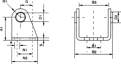 Fixações giratórias, para cilindro redondo Ø 32 - 63