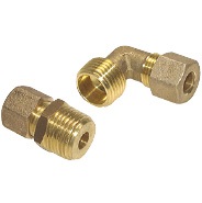 Acessórios de anel de compressão de latão, DIN EN 1254-2 (4-22 mm)