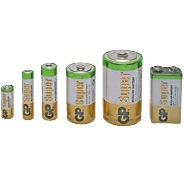 Pilhas, baterias recarregáveis e pilhas de moedas