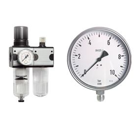 Reguladores de pressão - Manómetro - Termómetro - Preparação